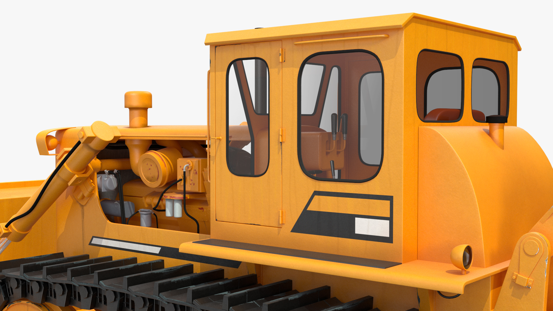 3D Crawler Dozer model