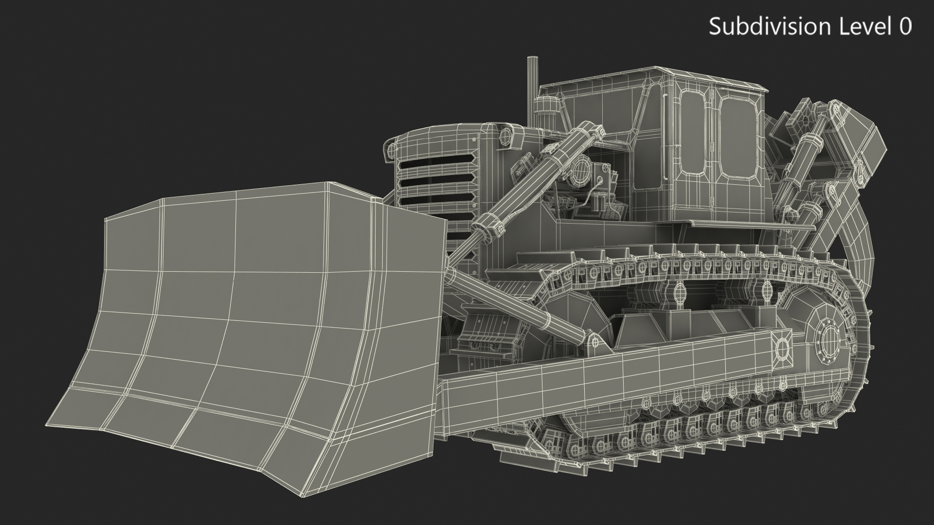 3D Crawler Dozer model