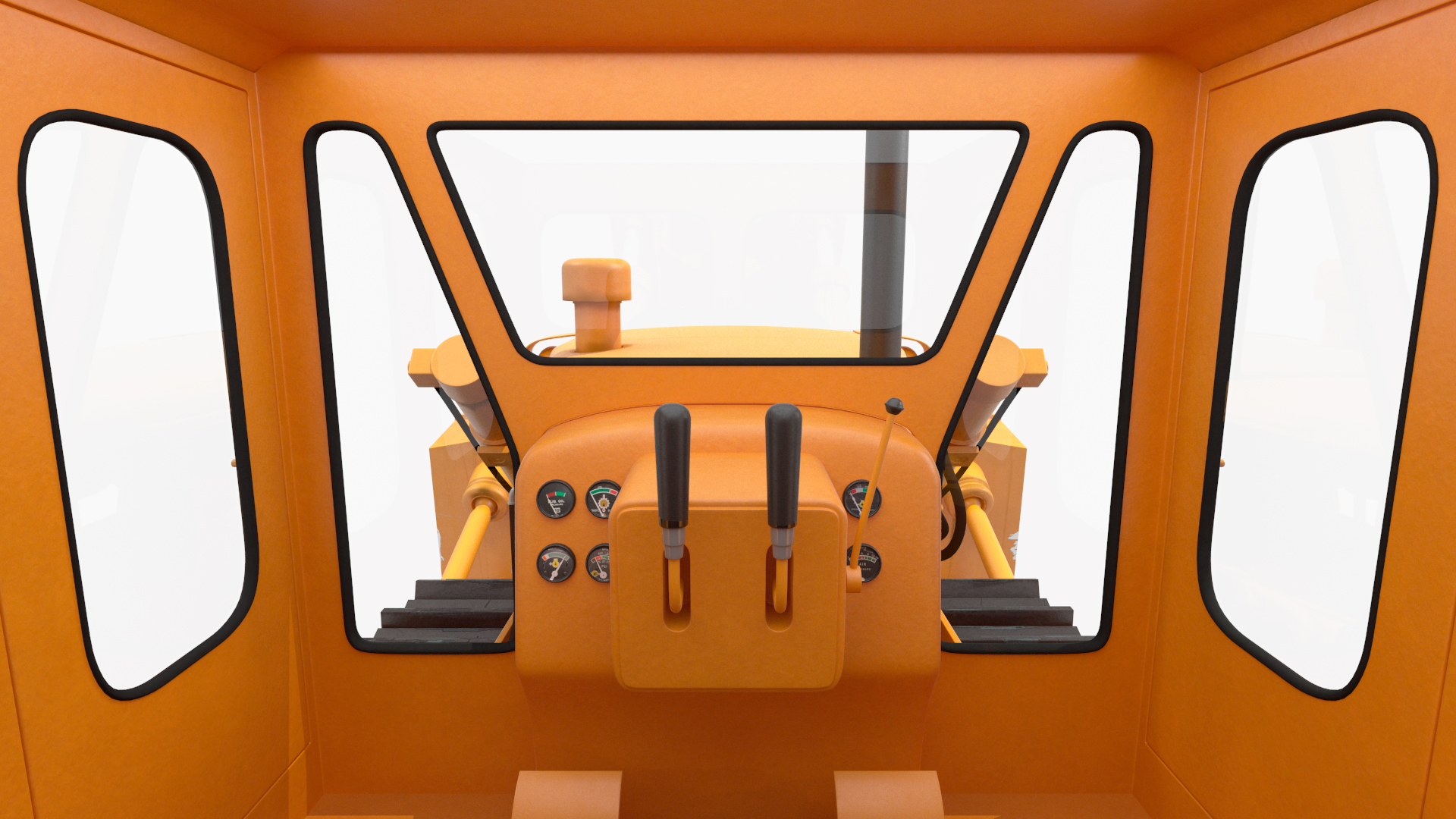 3D Crawler Dozer model