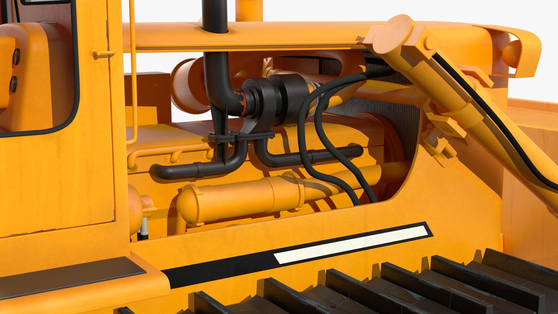 3D Crawler Dozer model