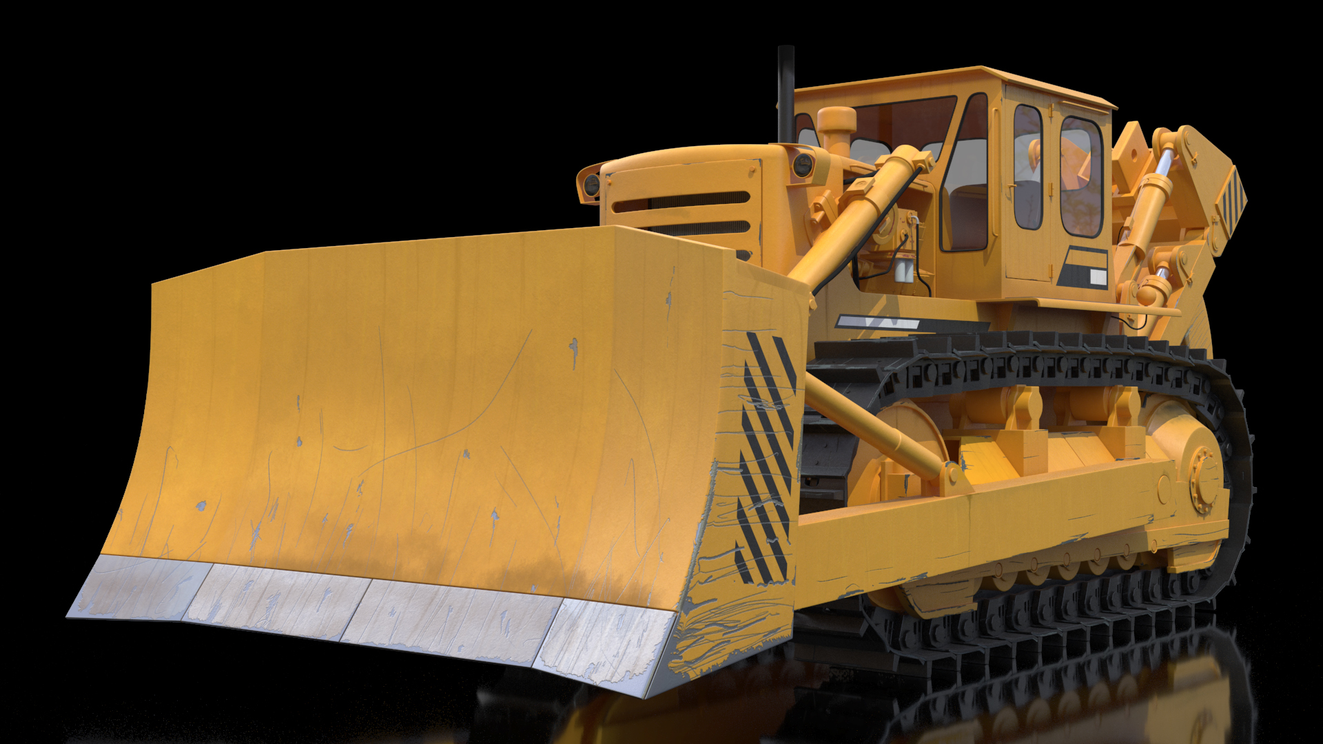 3D Crawler Dozer model