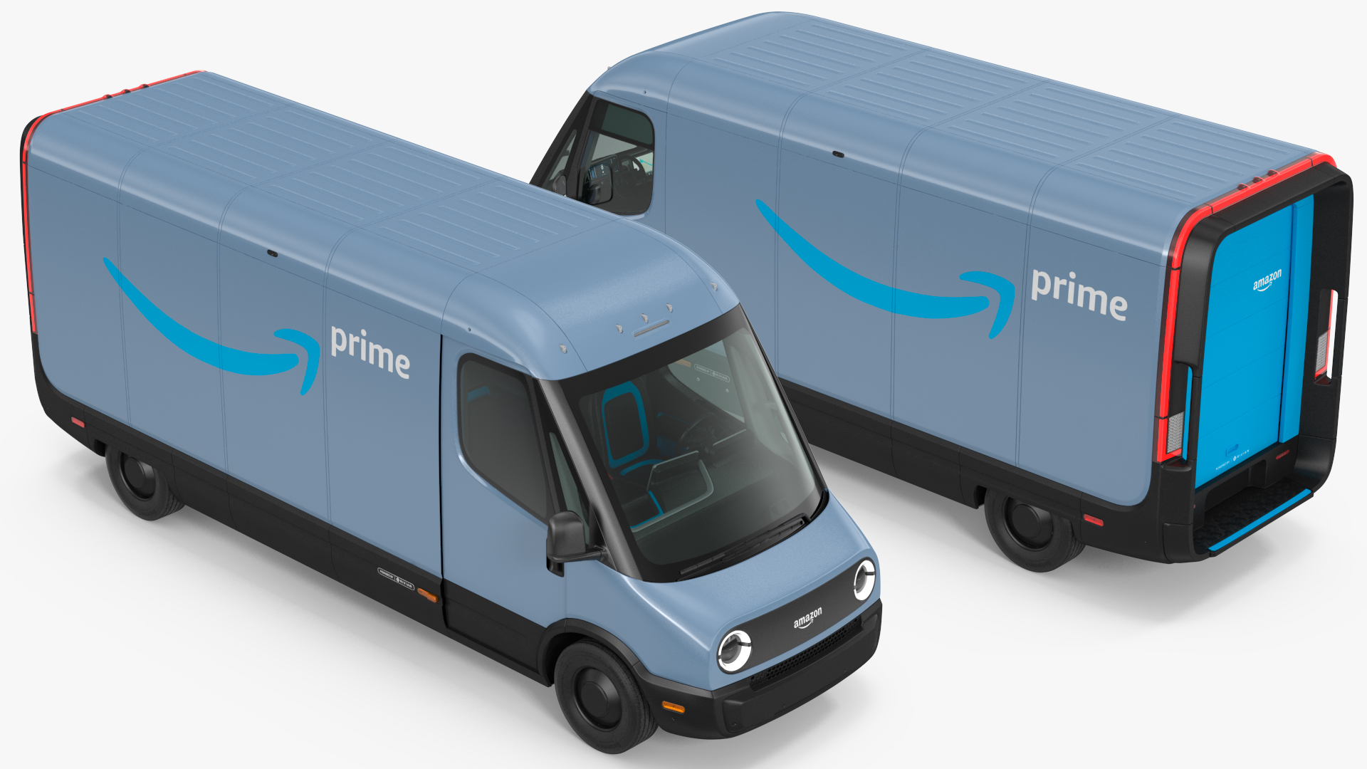 3D model Amazon Electric Delivery Van Rigged