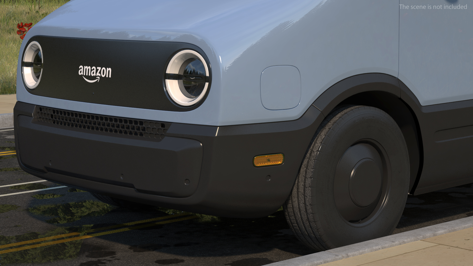 3D model Amazon Electric Delivery Van Rigged