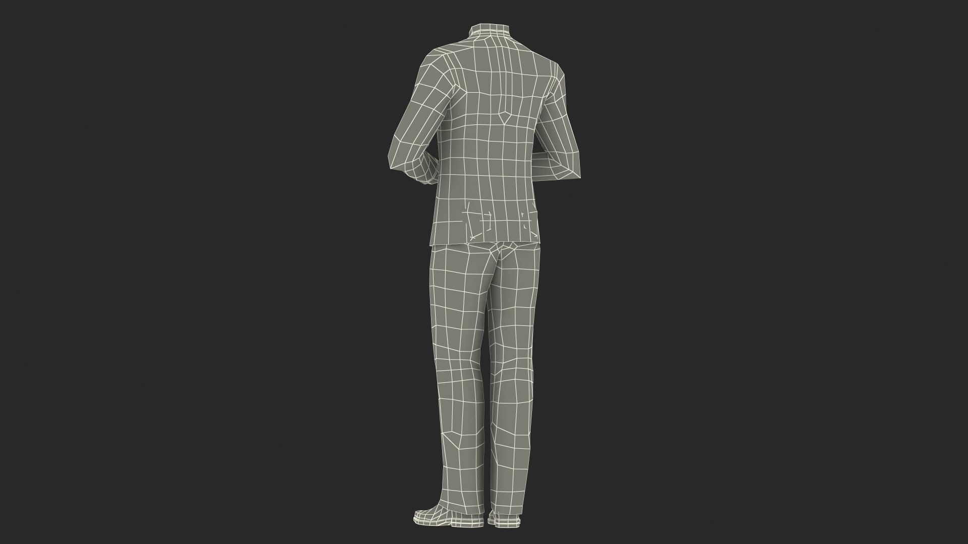 Tunic Business Suit 3D model