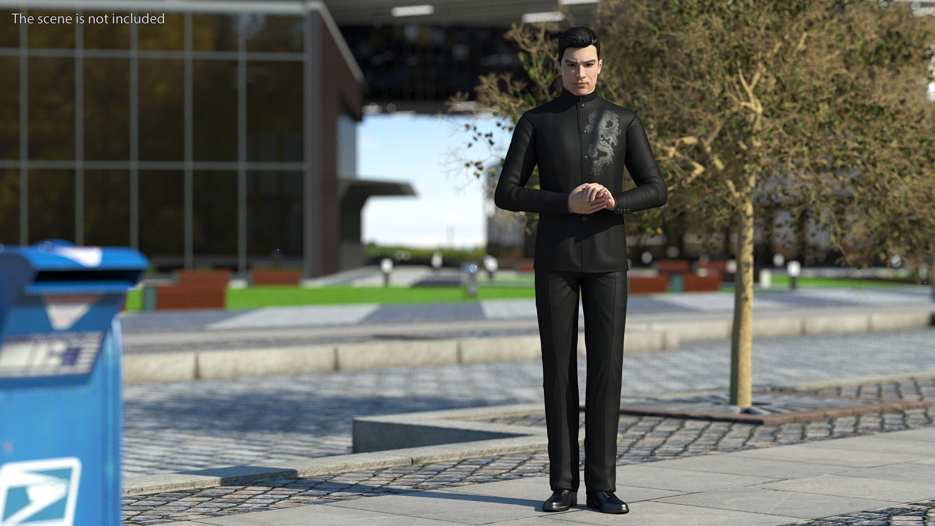 Tunic Business Suit 3D model