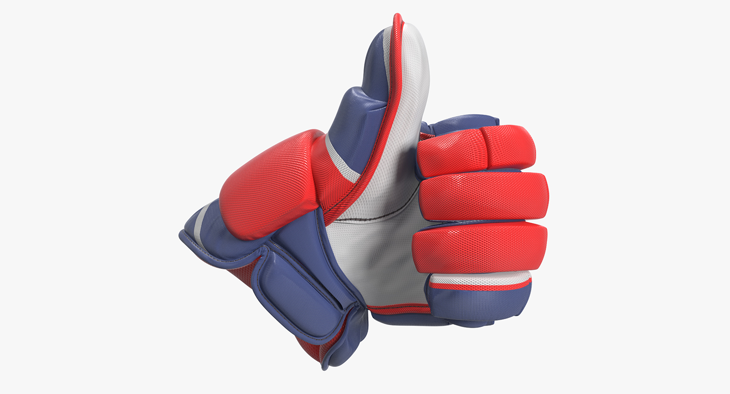 3D Hockey Glove Thumb Up Sign