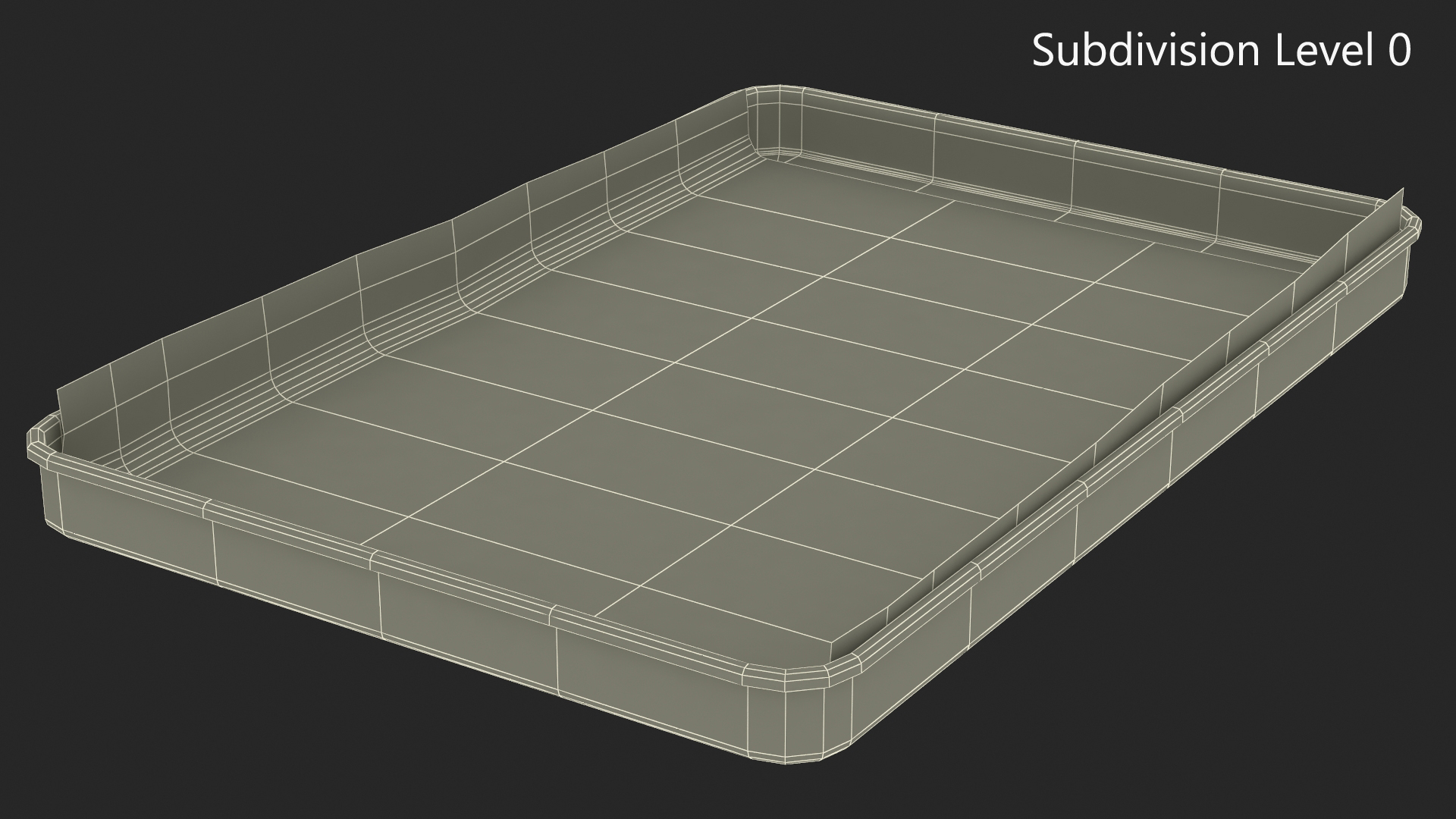 3D model Oven Tray with Parchment Paper