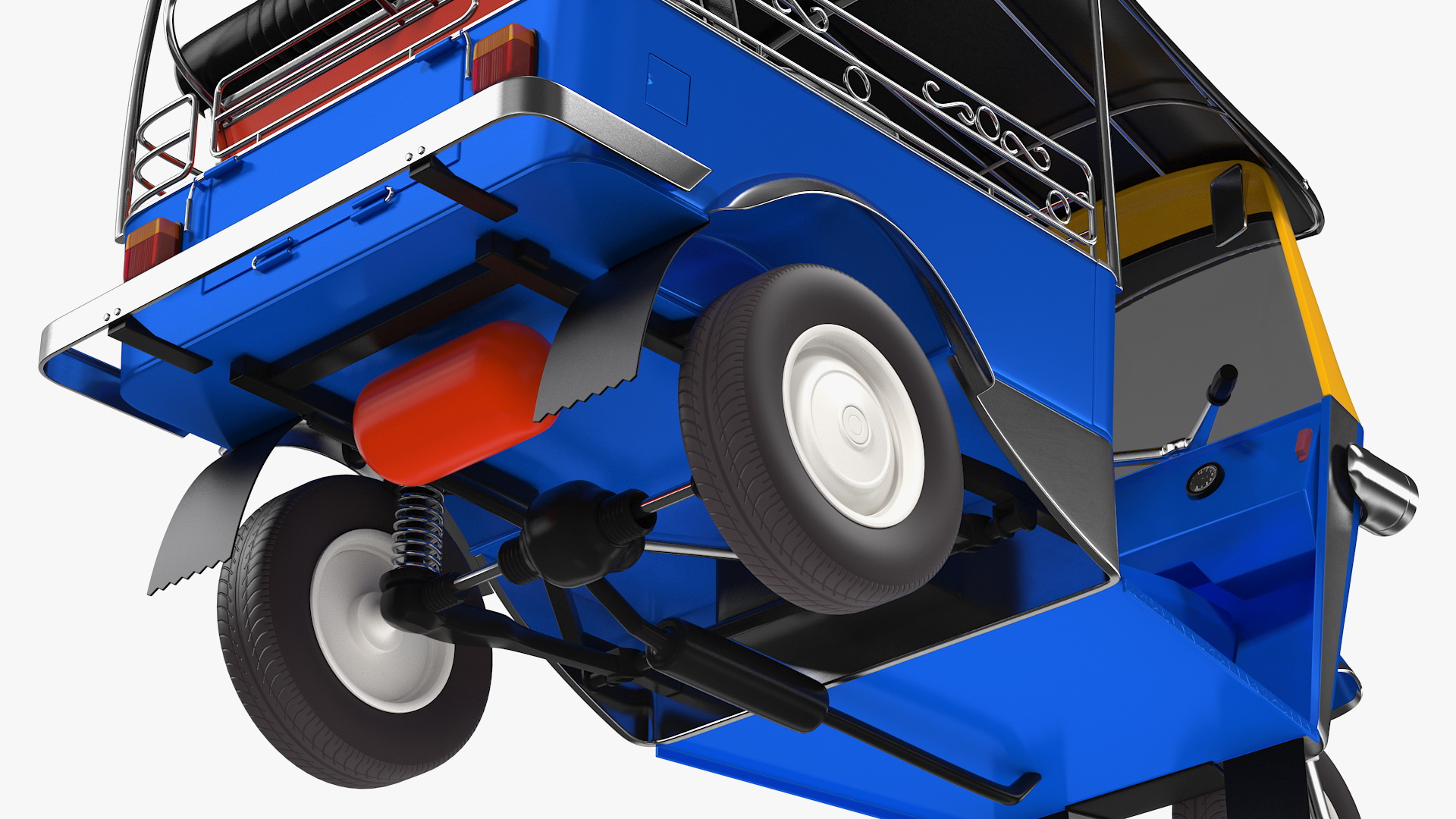 Traditional Tuk Tuk Taxi 3D model