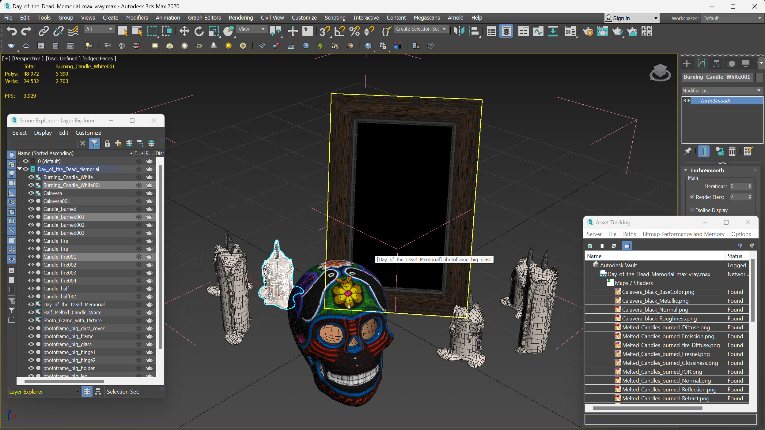 Day of the Dead Memorial 3D model