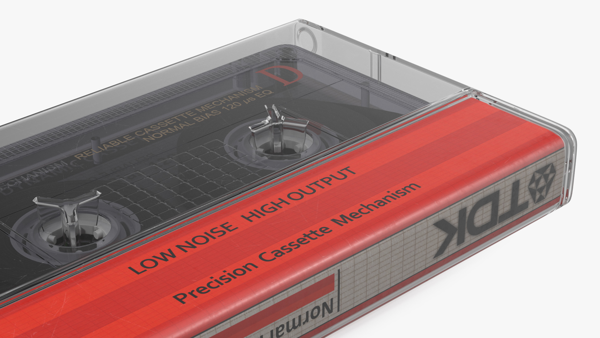 3D model TDK D90 Cassette Tape with Box