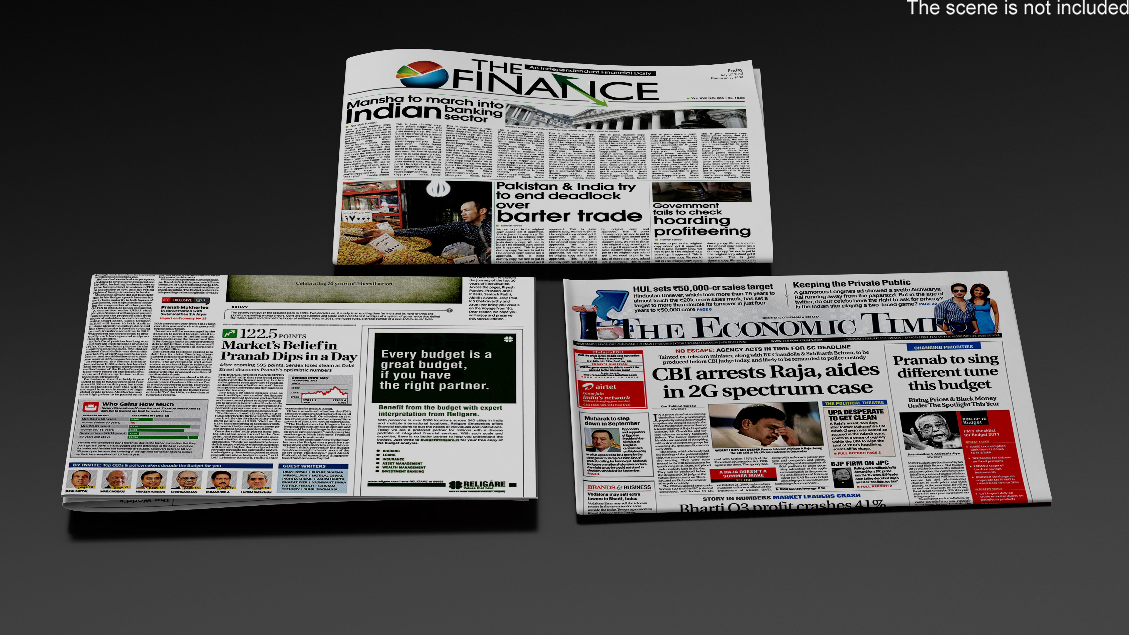 Newspaper 3D model