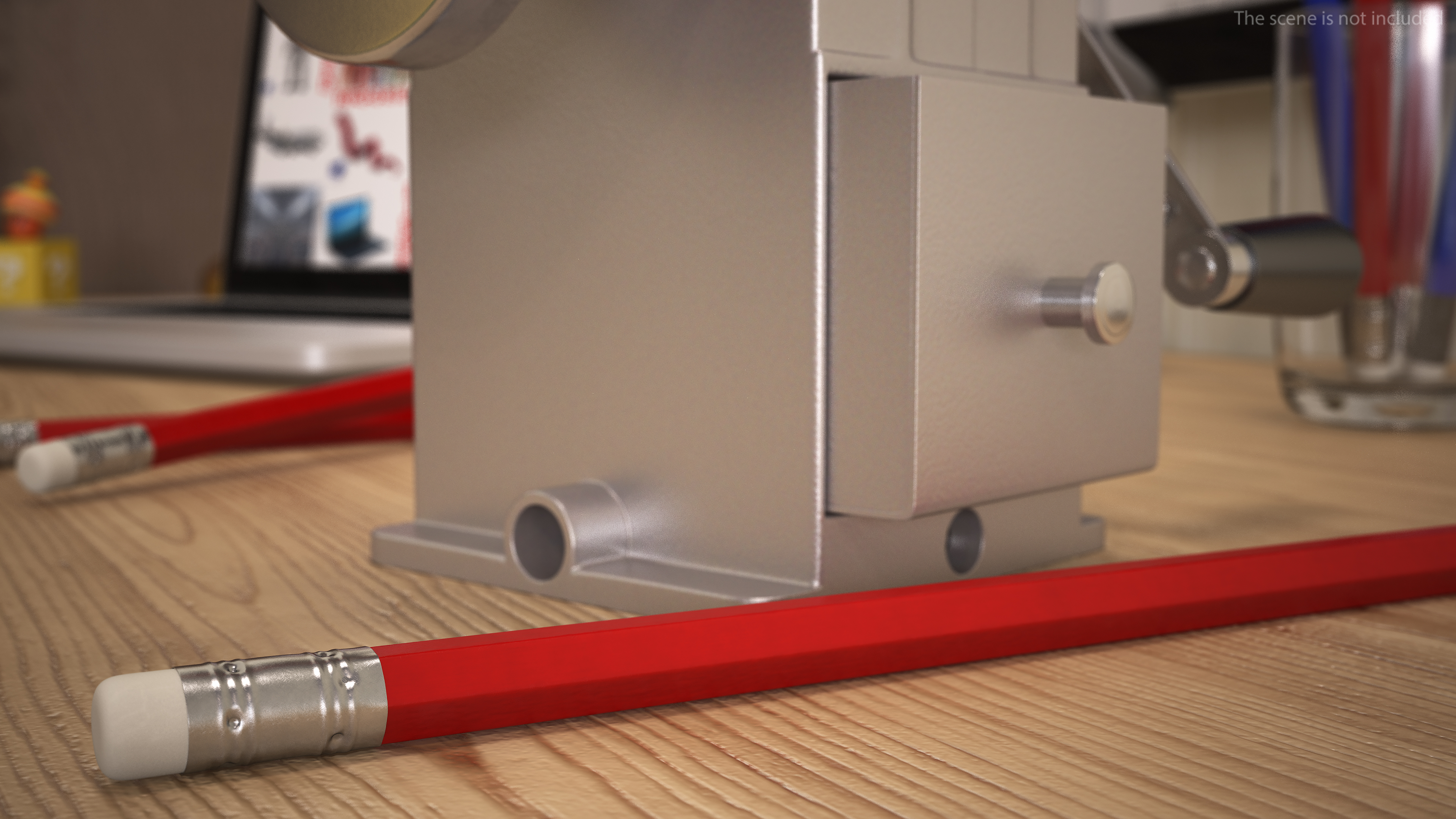 3D Manual Pencil Sharpener with Pencils