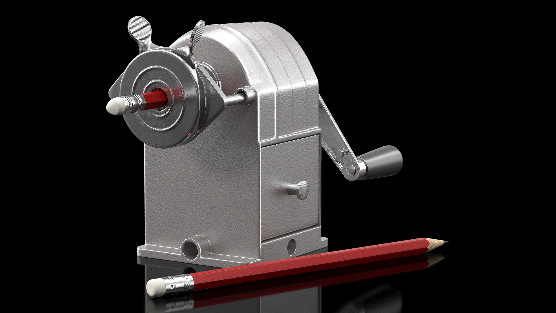 3D Manual Pencil Sharpener with Pencils