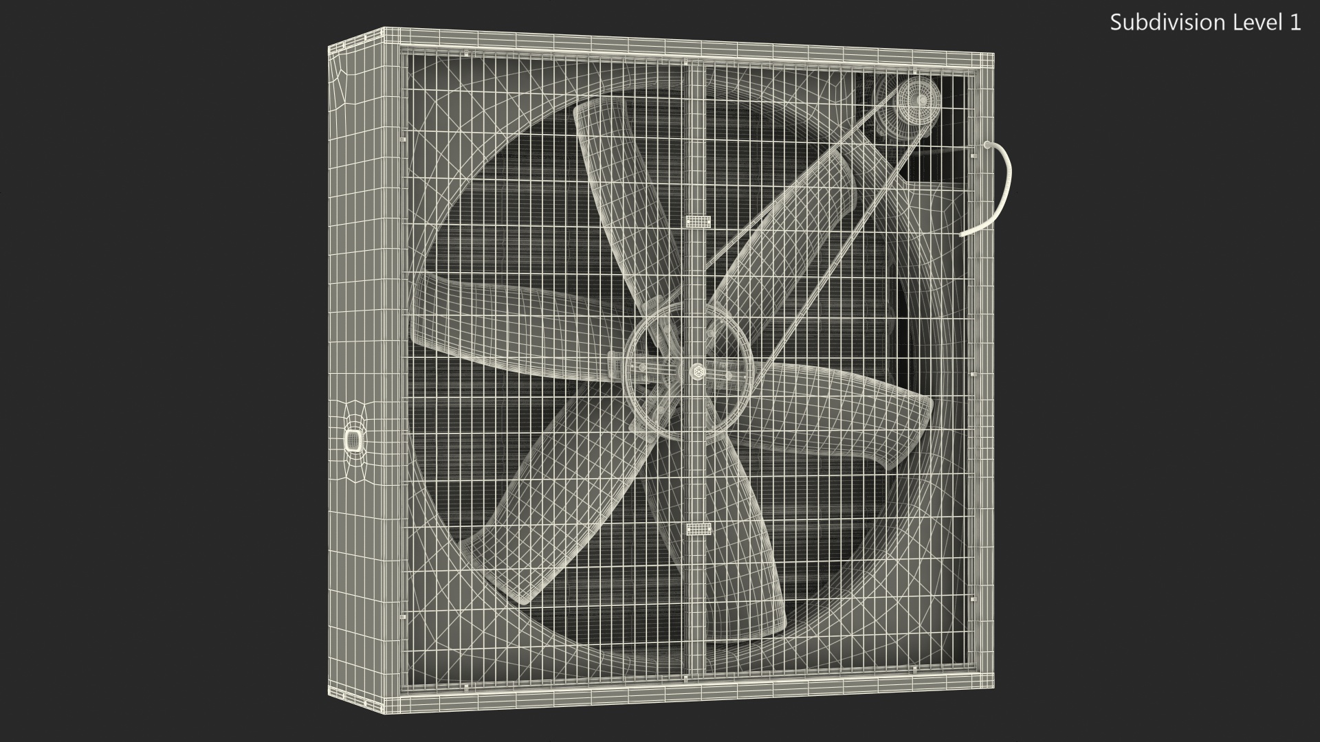 3D Cooling Exhaust Fan Vent Closed