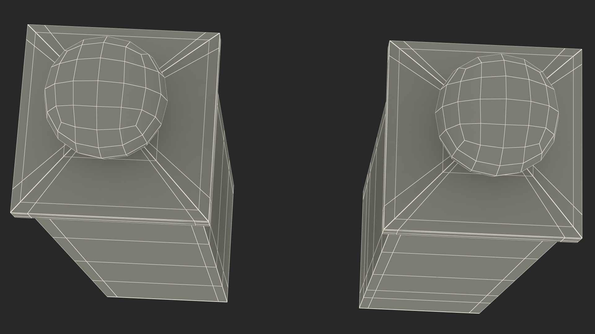 3D model Gate Posts