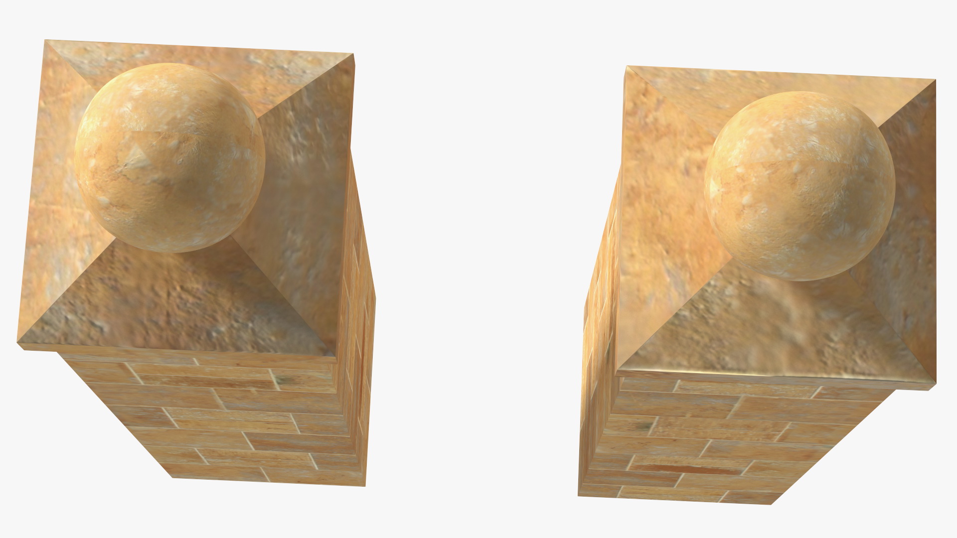 3D model Gate Posts