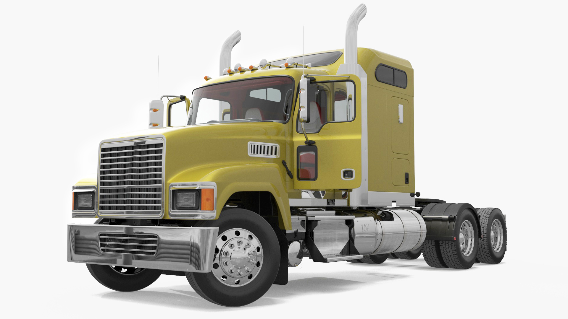 Freight Truck Rigged for Cinema 4D 3D model