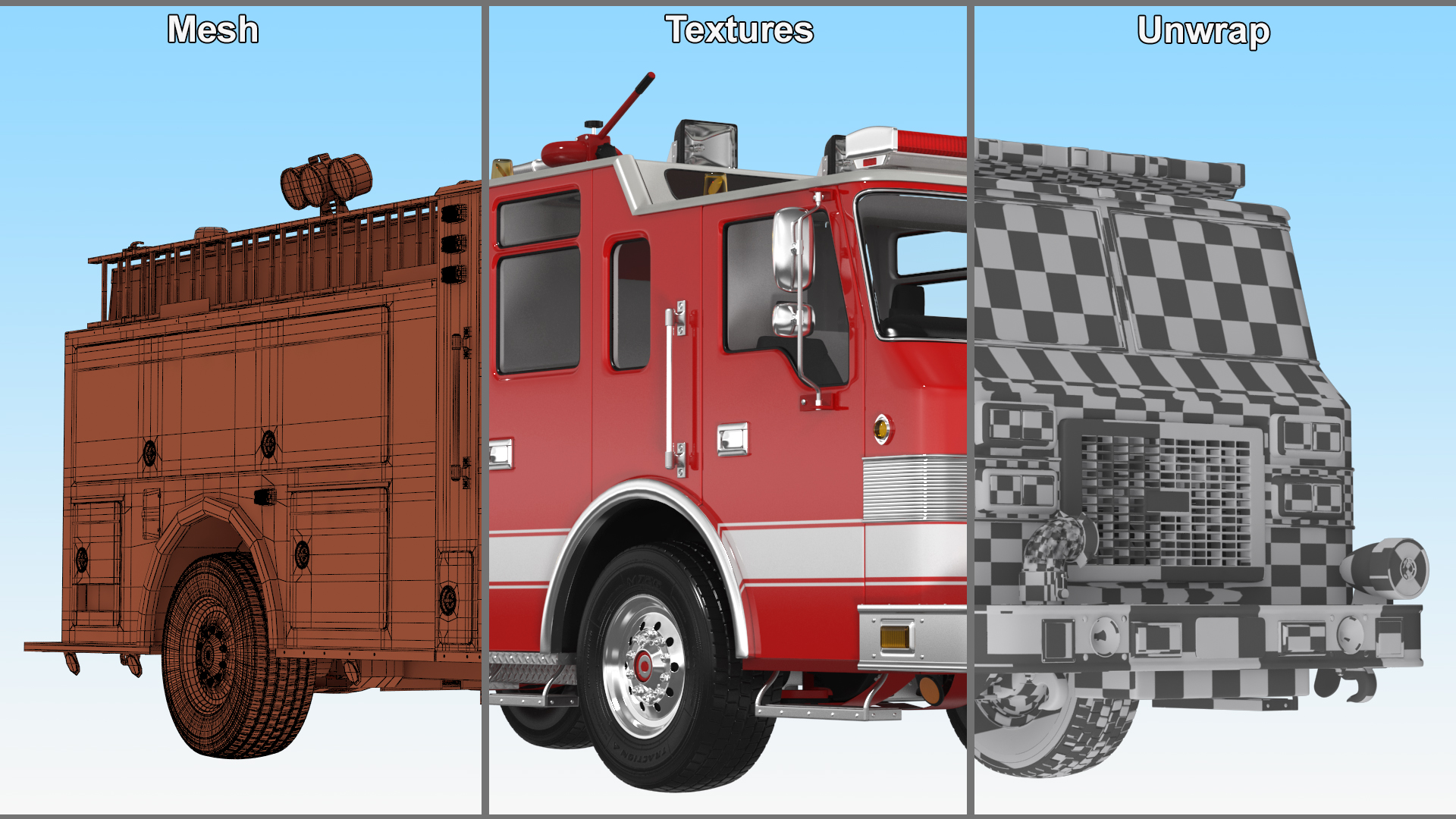 Pumper Fire Truck 3D