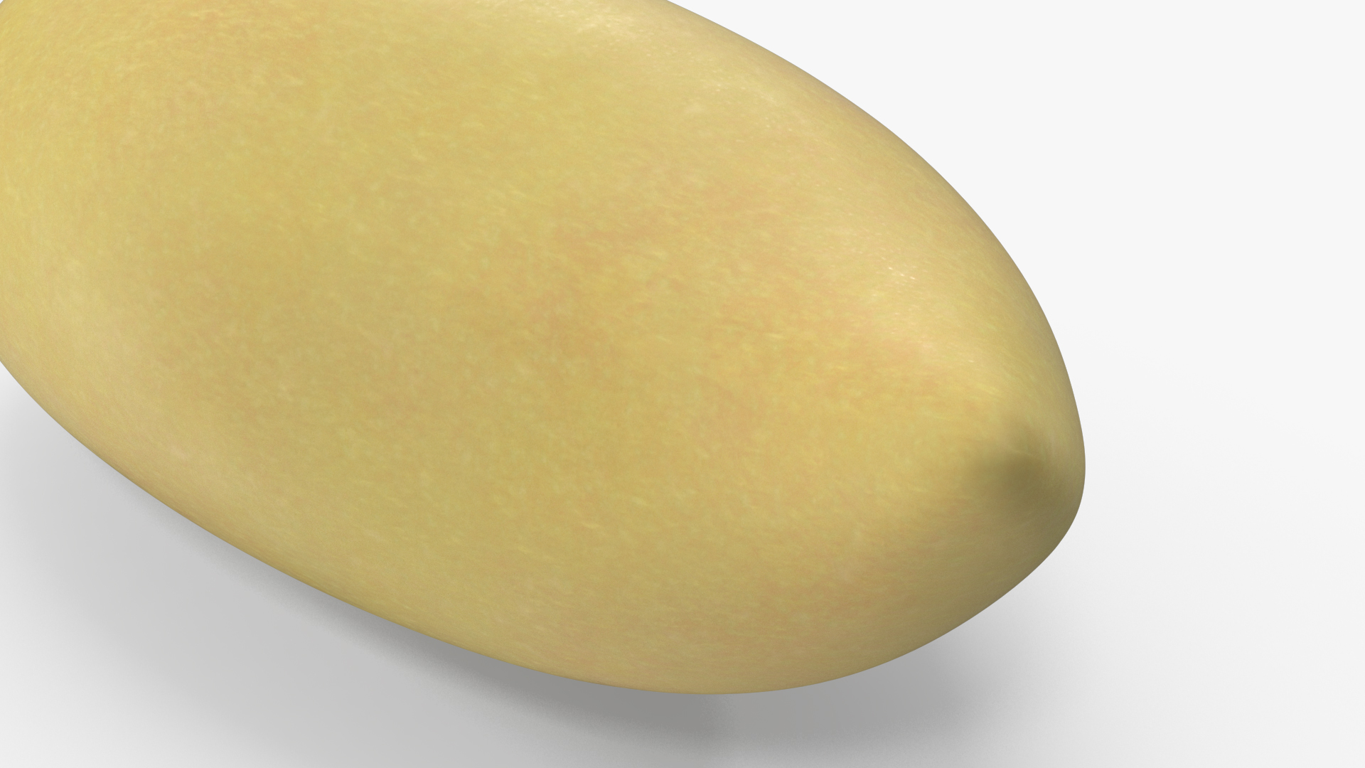 3D Pale Long Mango Fruit