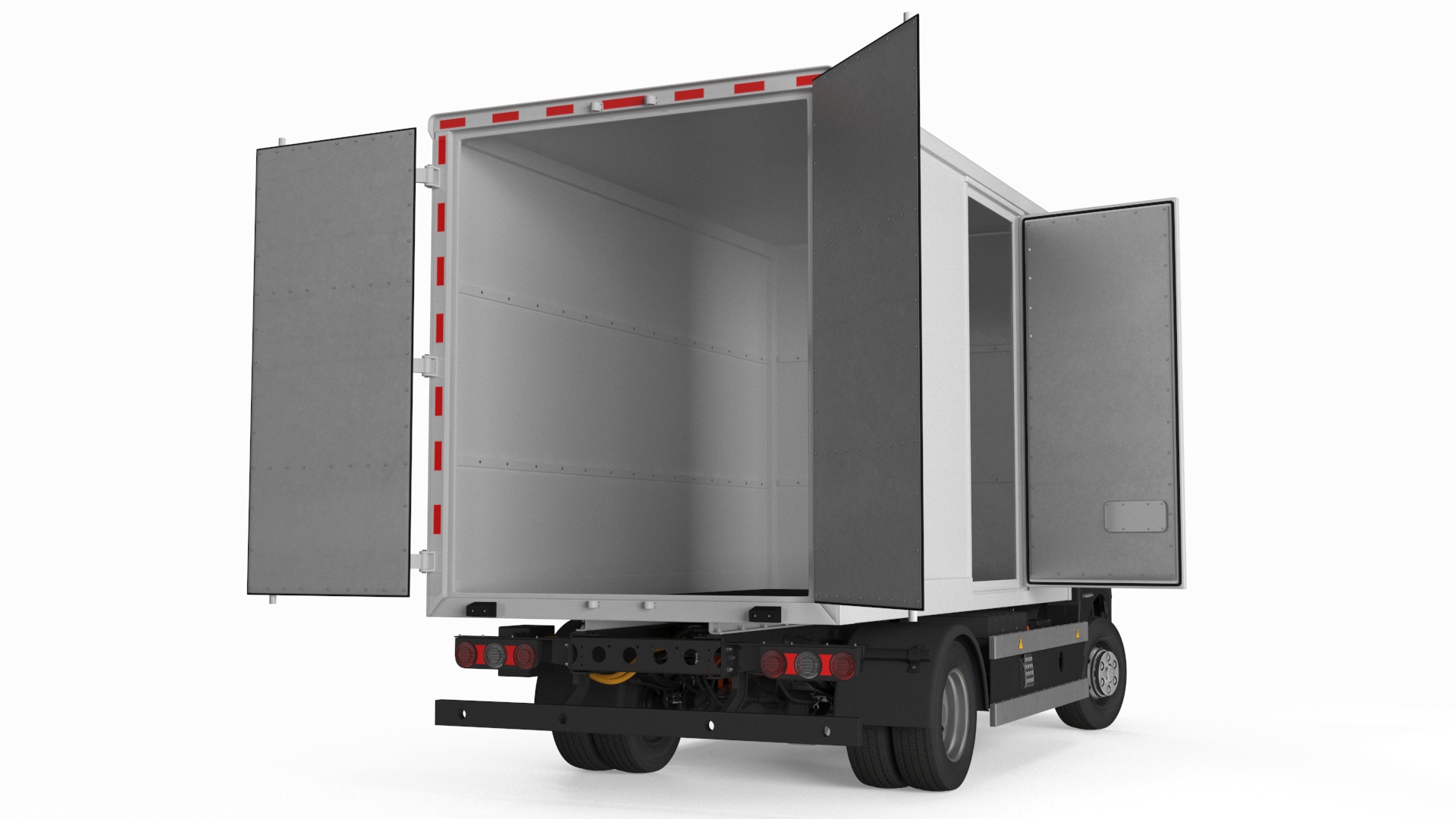 Modern Truck Black Rigged for Cinema 4D 3D model