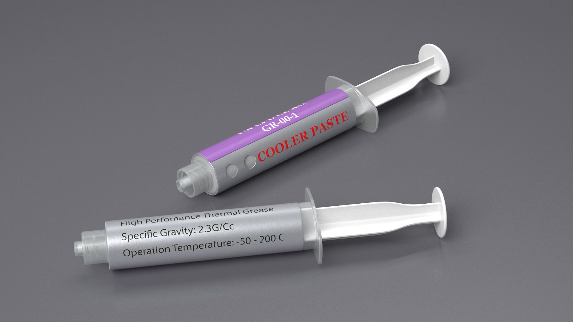 3D Thermal Paste Syringe