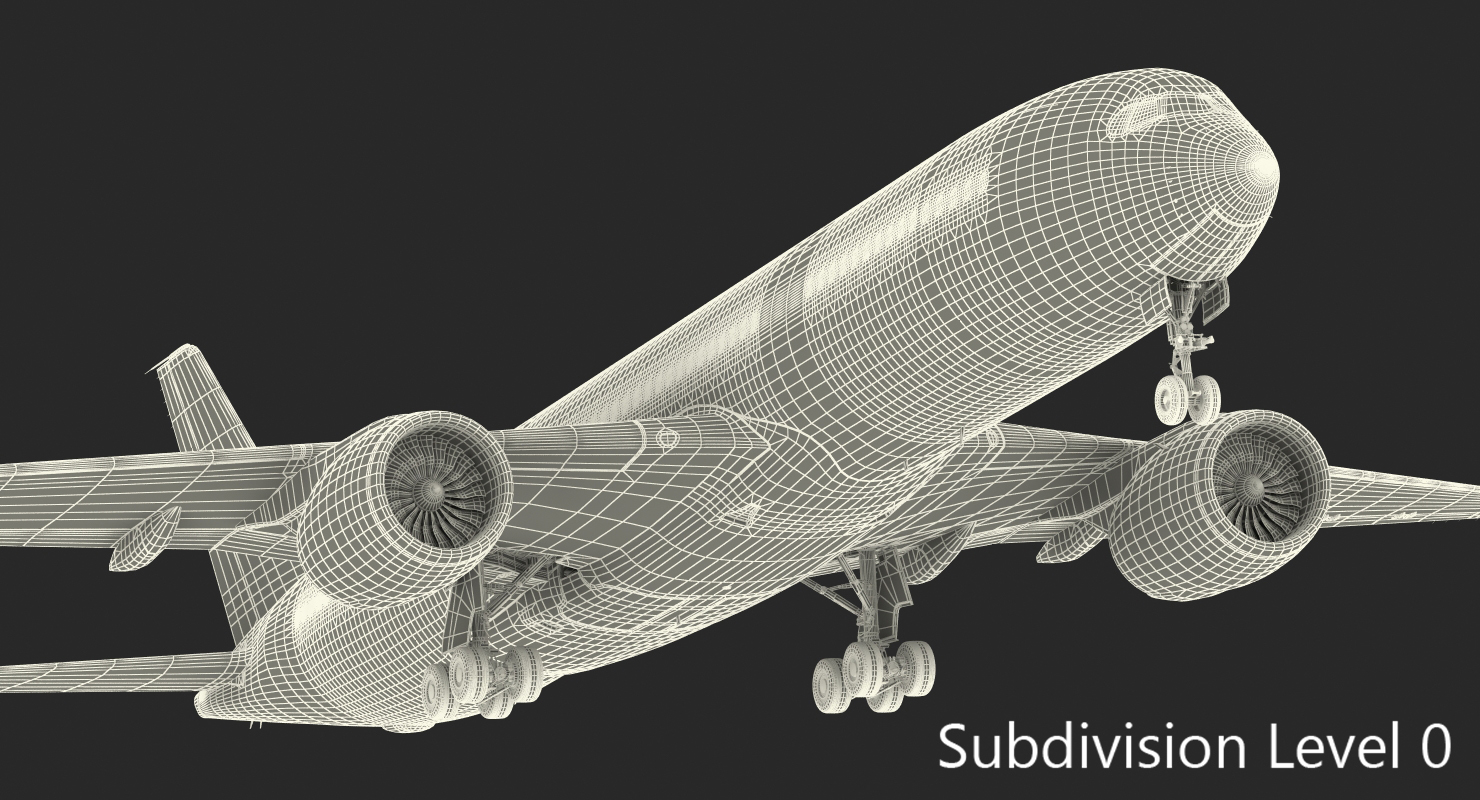 3D Airbus A350 900 Emirates Air Line model