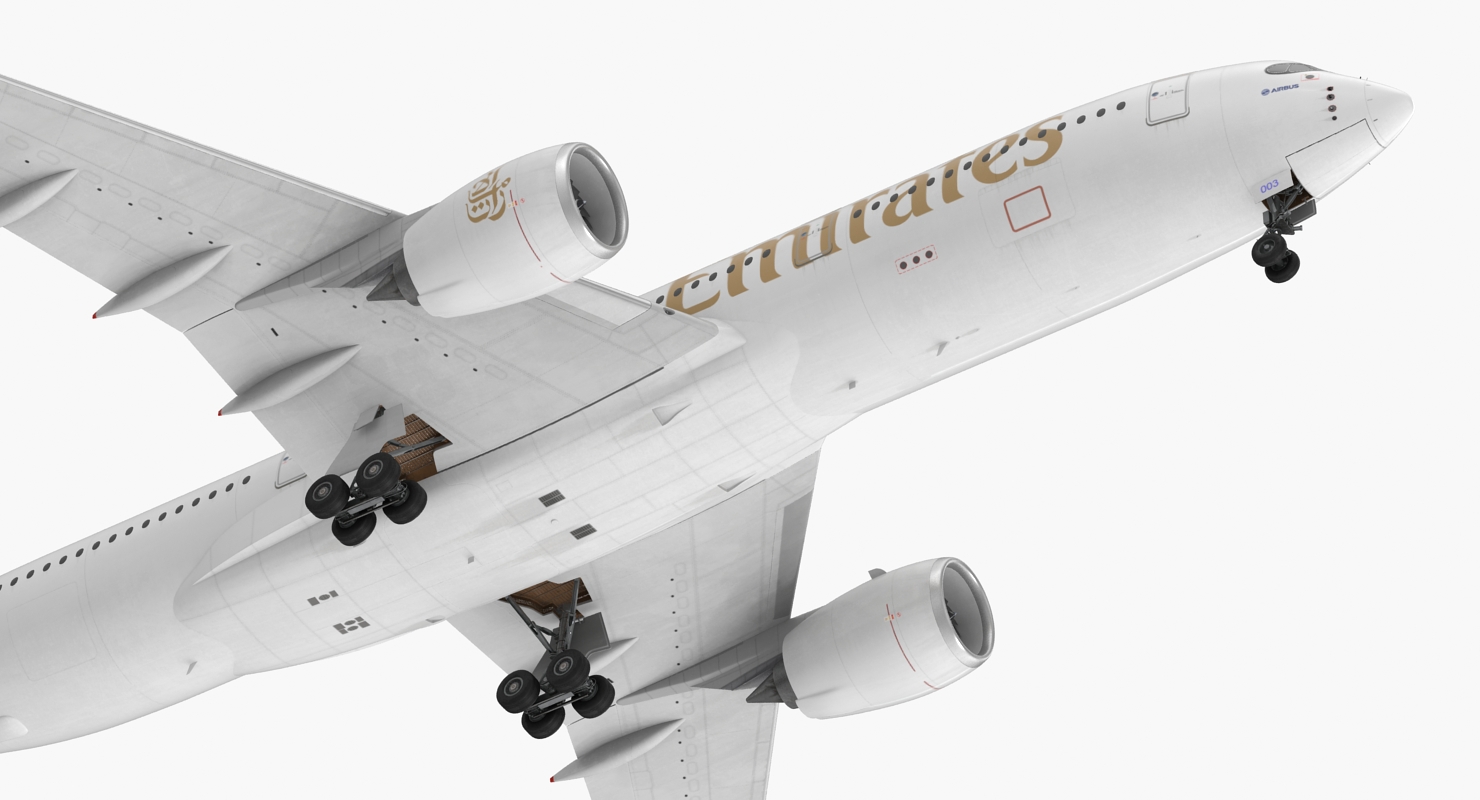 3D Airbus A350 900 Emirates Air Line model