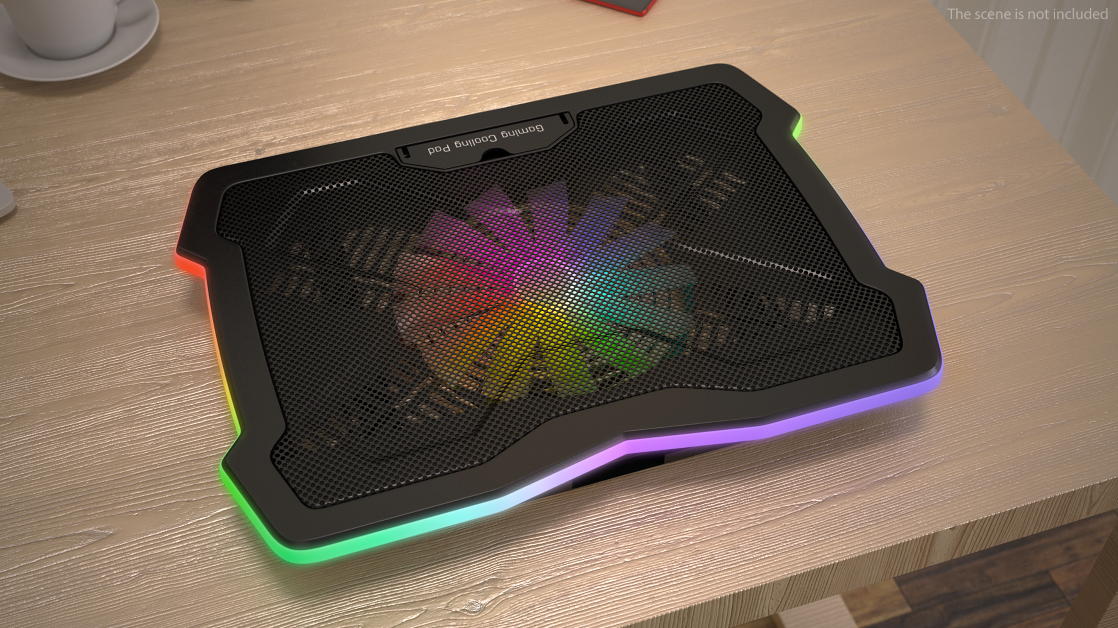 Gaming Laptop Cooling Pad On State 3D model