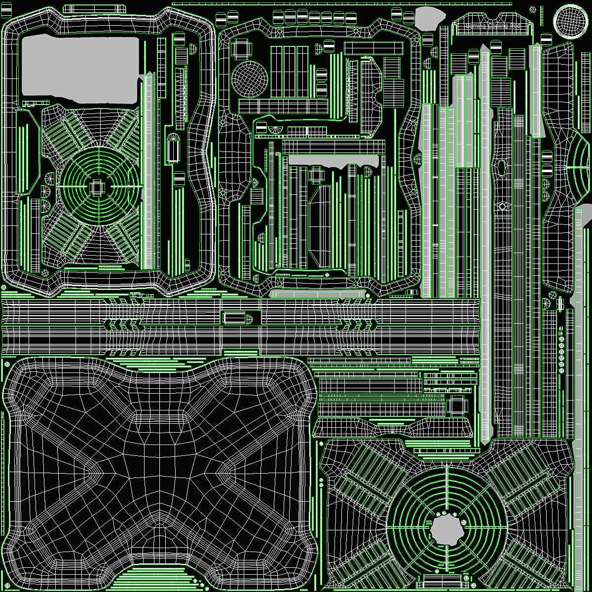 Gaming Laptop Cooling Pad On State 3D model