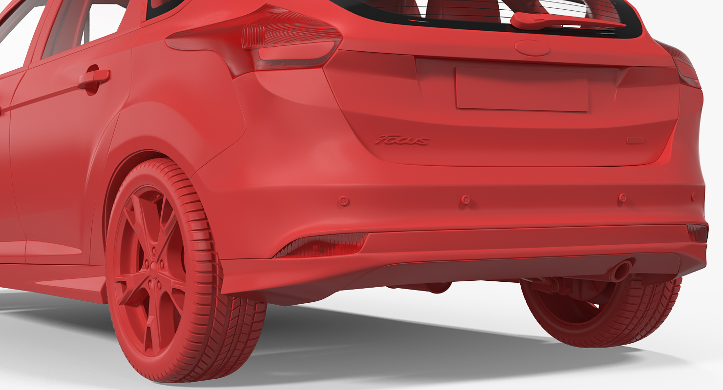 3D model Ford Focus Hatchback 2015