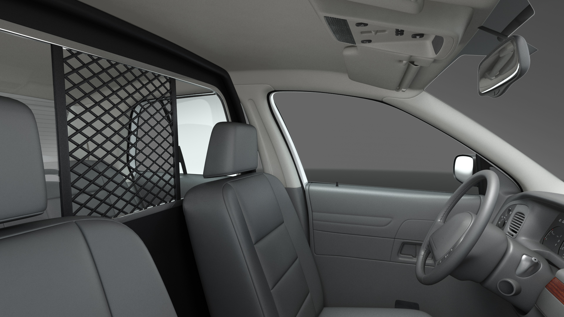 Generic Police Car NYPD Simple Interior 3D model