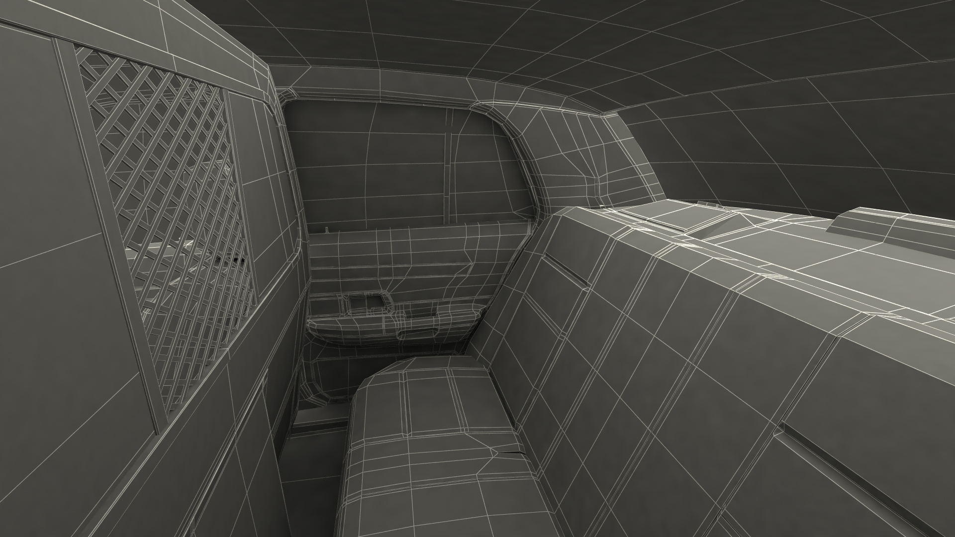 Generic Police Car NYPD Simple Interior 3D model