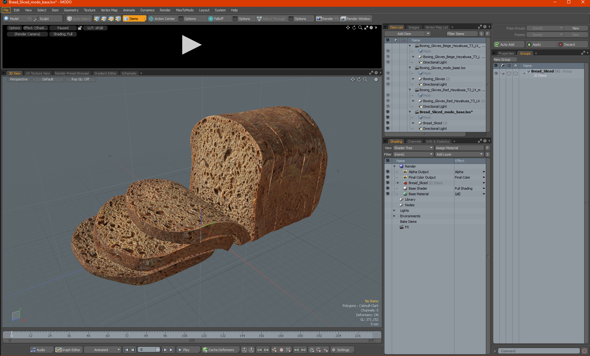 Bread Sliced 3D