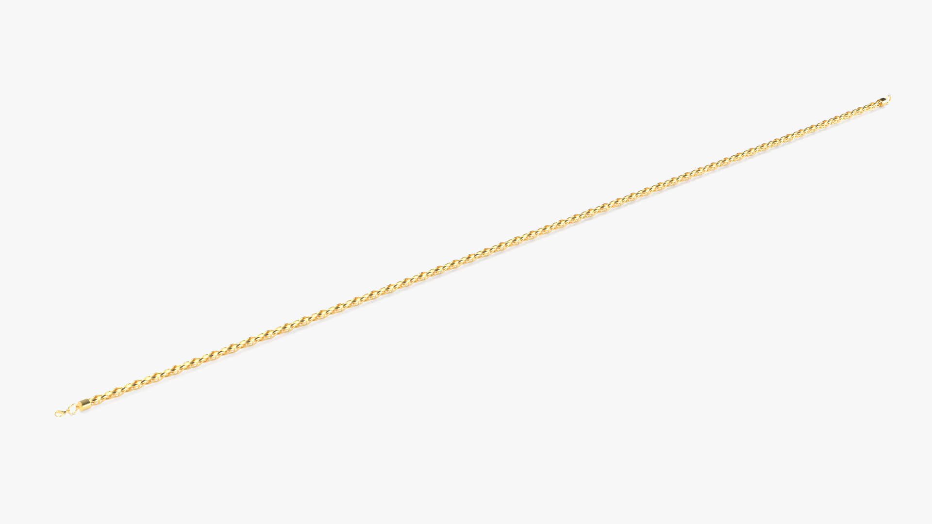 Palma Jewelry Chain Gold 3D model