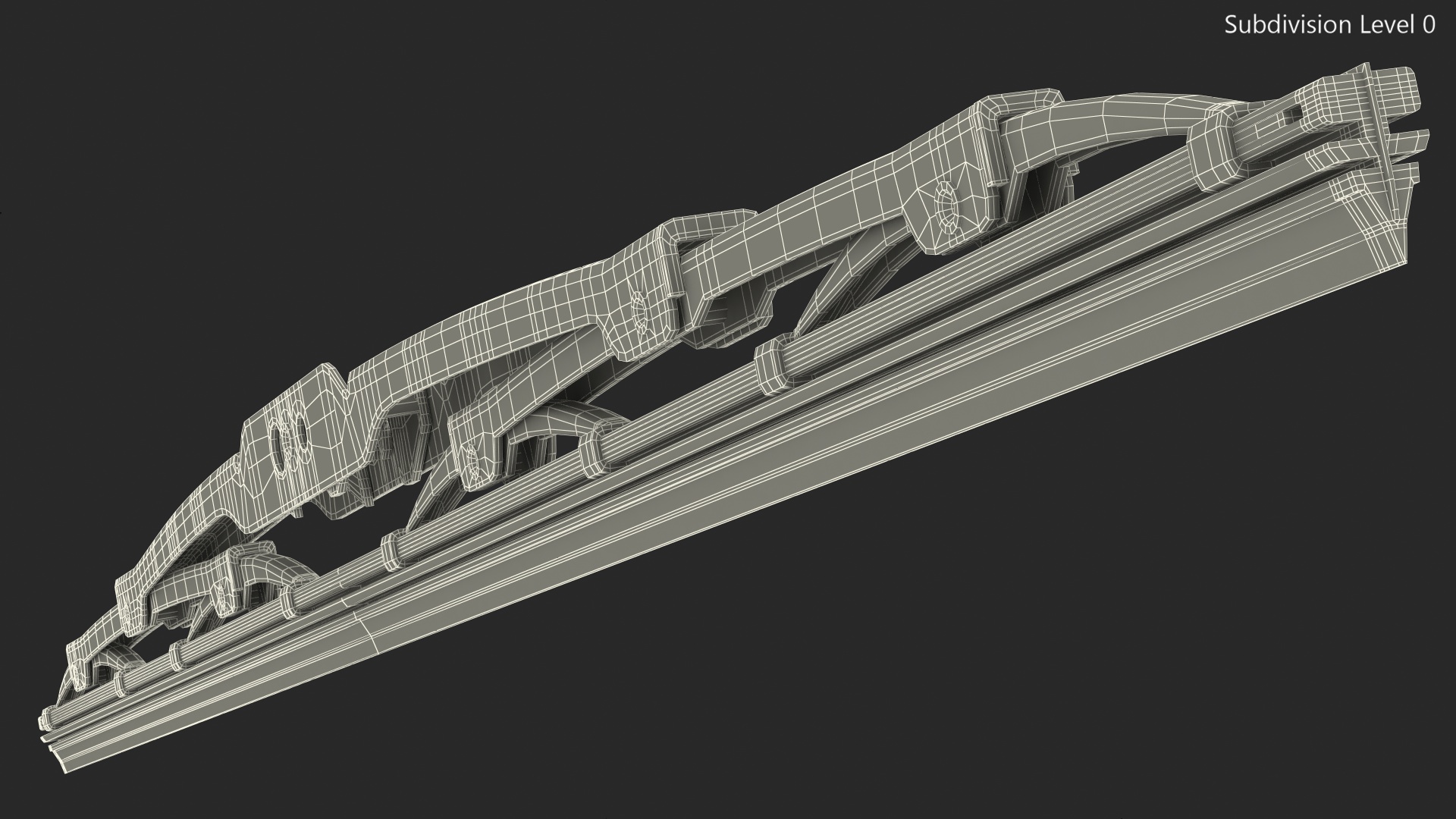 Conventional Windscreen Wiper 3D model