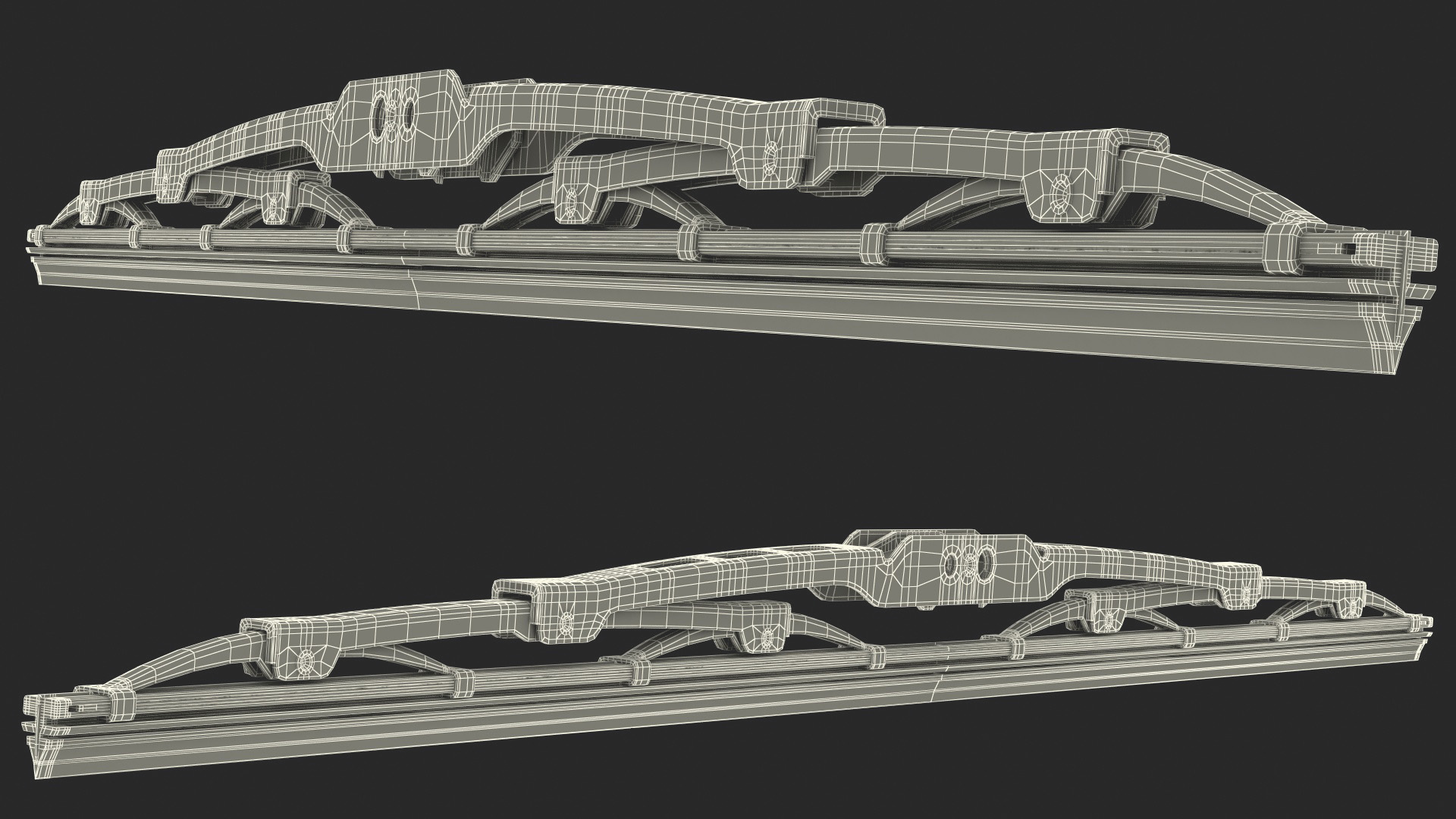 Conventional Windscreen Wiper 3D model