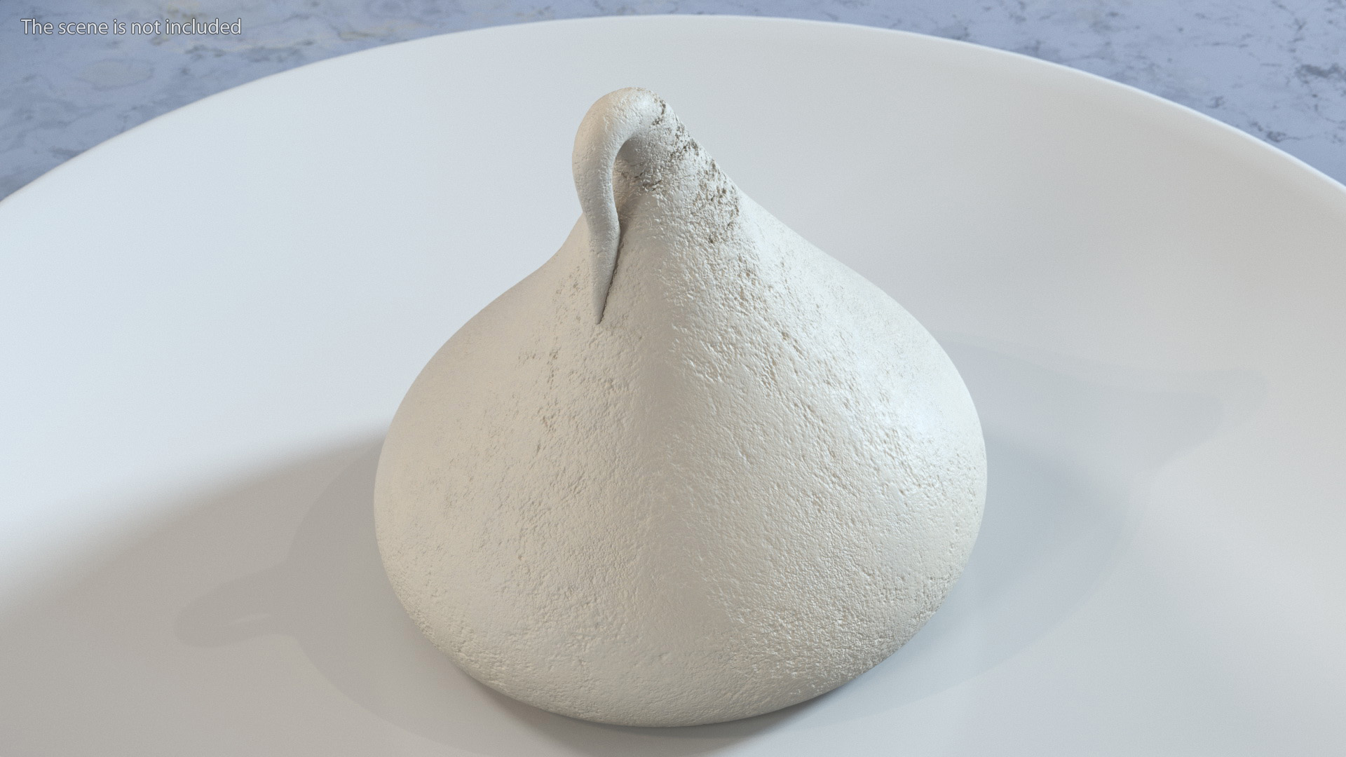 3D Drop Meringue Cookie Caramel model