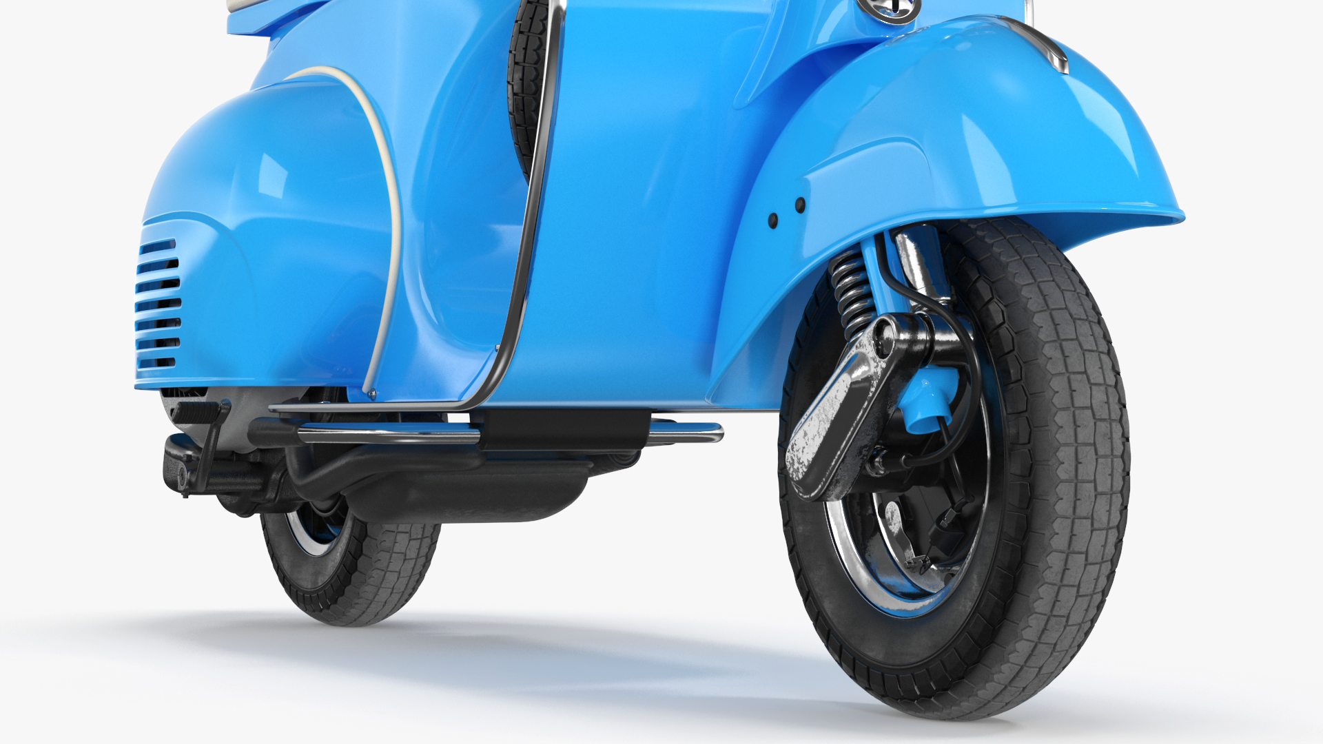 3D model Classic Vespa 125 Scooter Blue