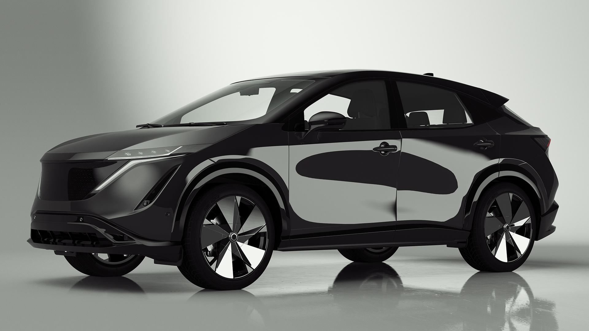 3D model Modern Electric SUV Black