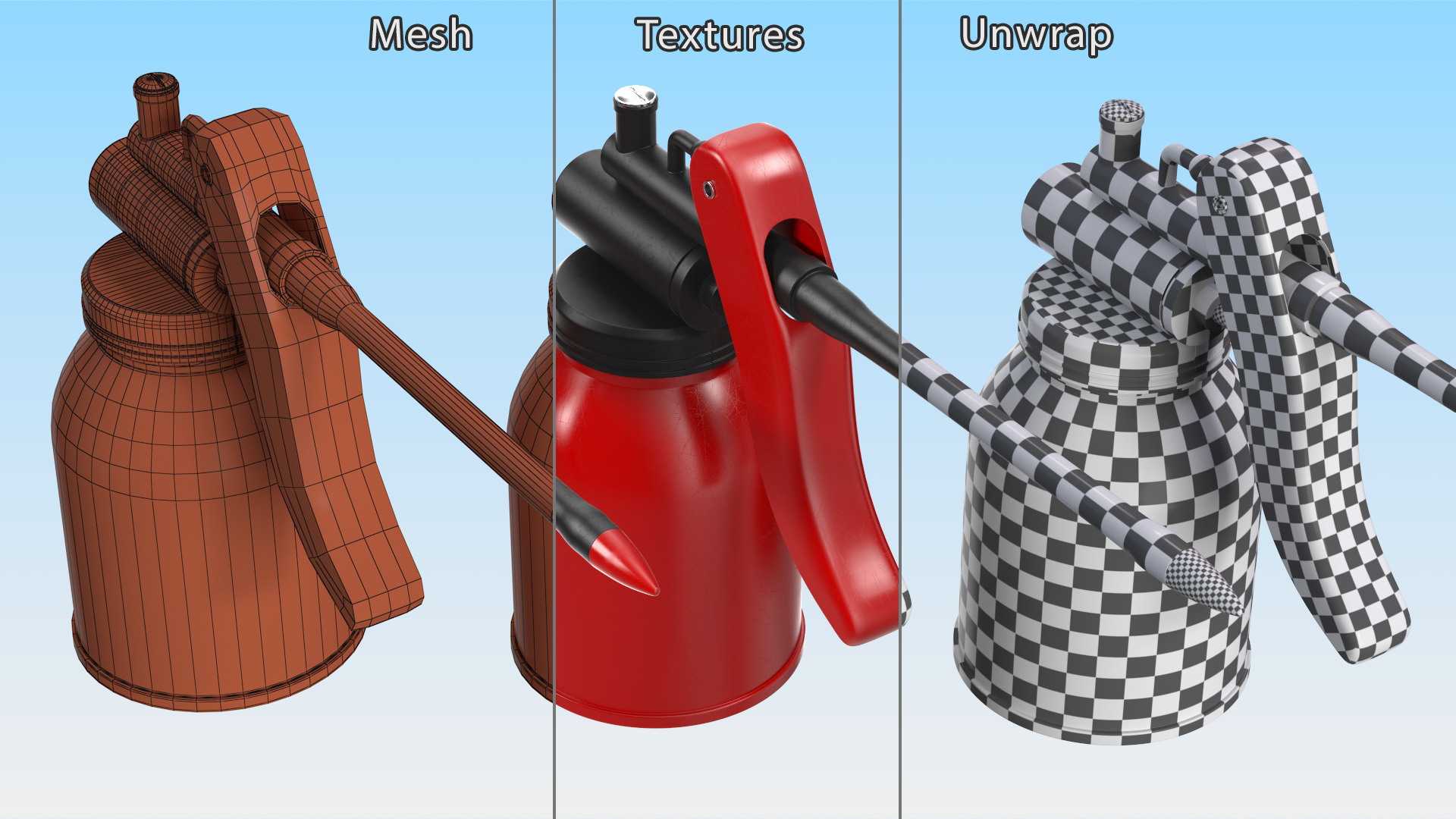 Oil Can Squirt Pump 3D model