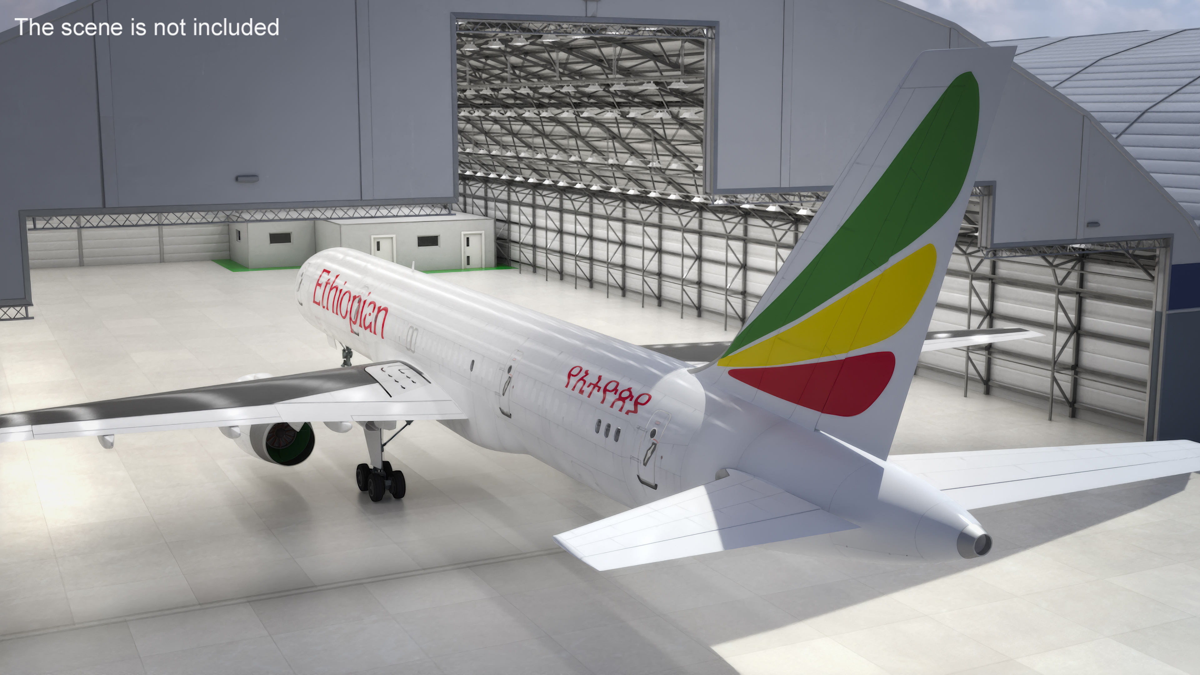 3D Ethiopian Airlines Boeing 757 Aircraft model