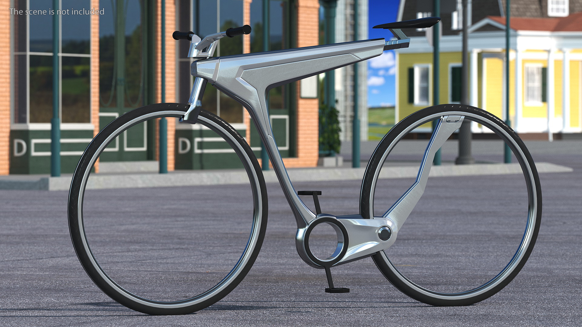 Futuristic Electric Bicycle 3D