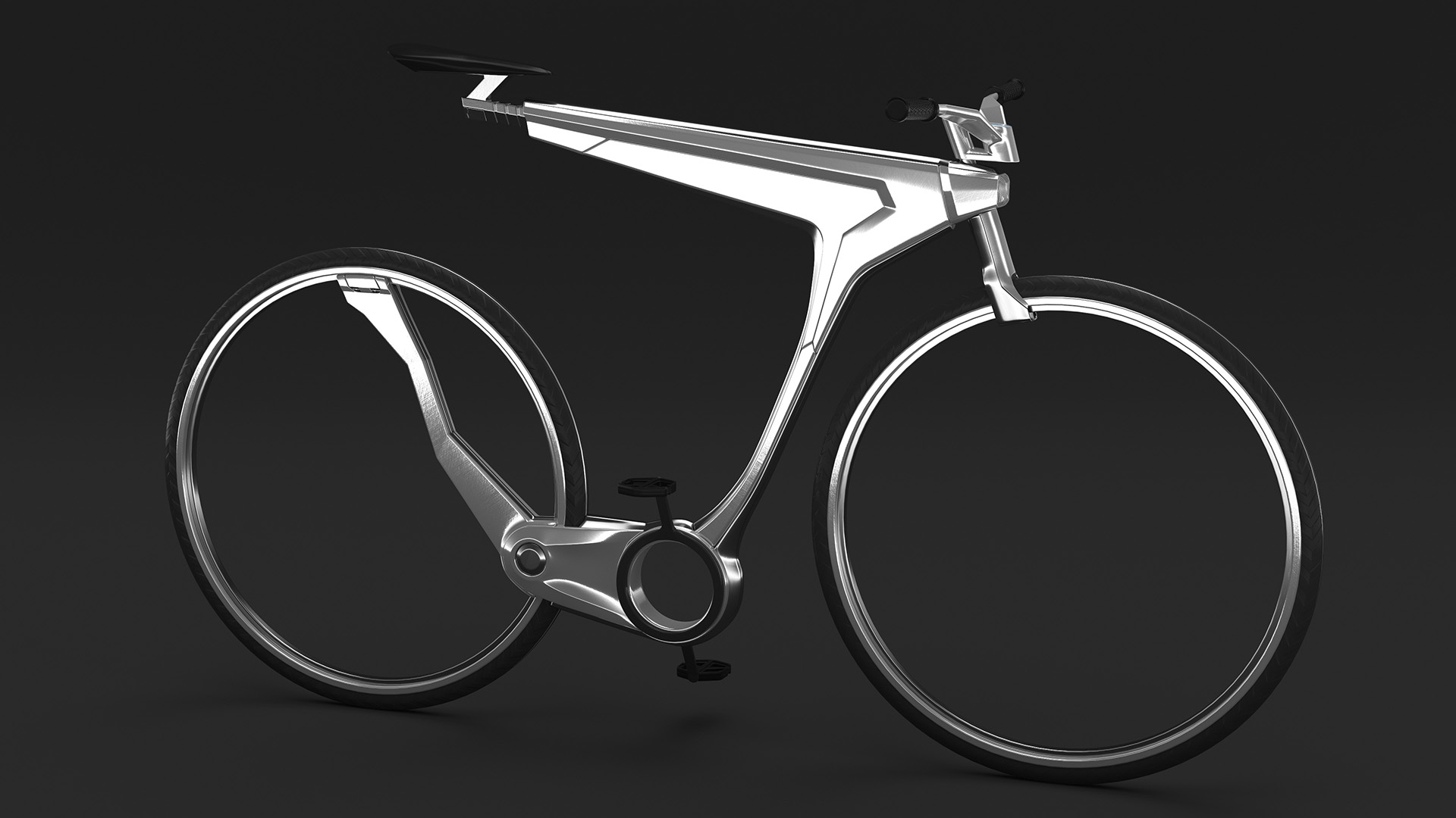 Futuristic Electric Bicycle 3D