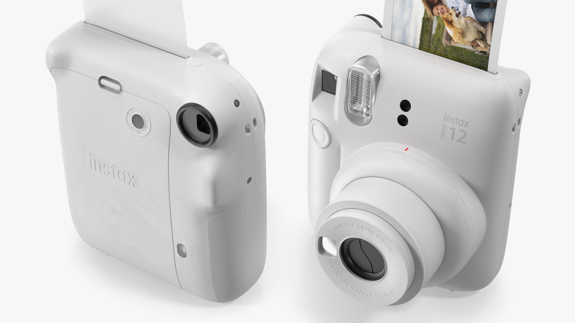 3D Fujifilm INSTAX Mini 12 Camera Clay White