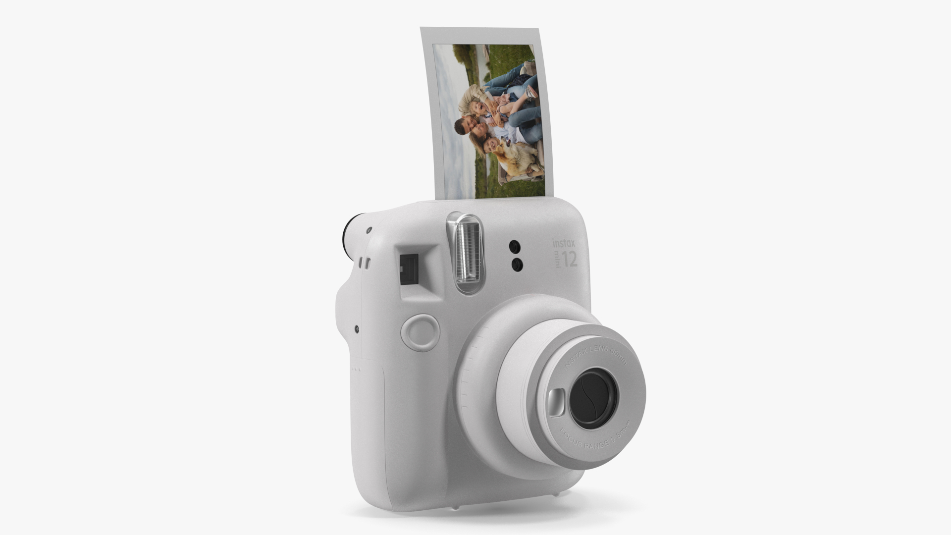 3D Fujifilm INSTAX Mini 12 Camera Clay White