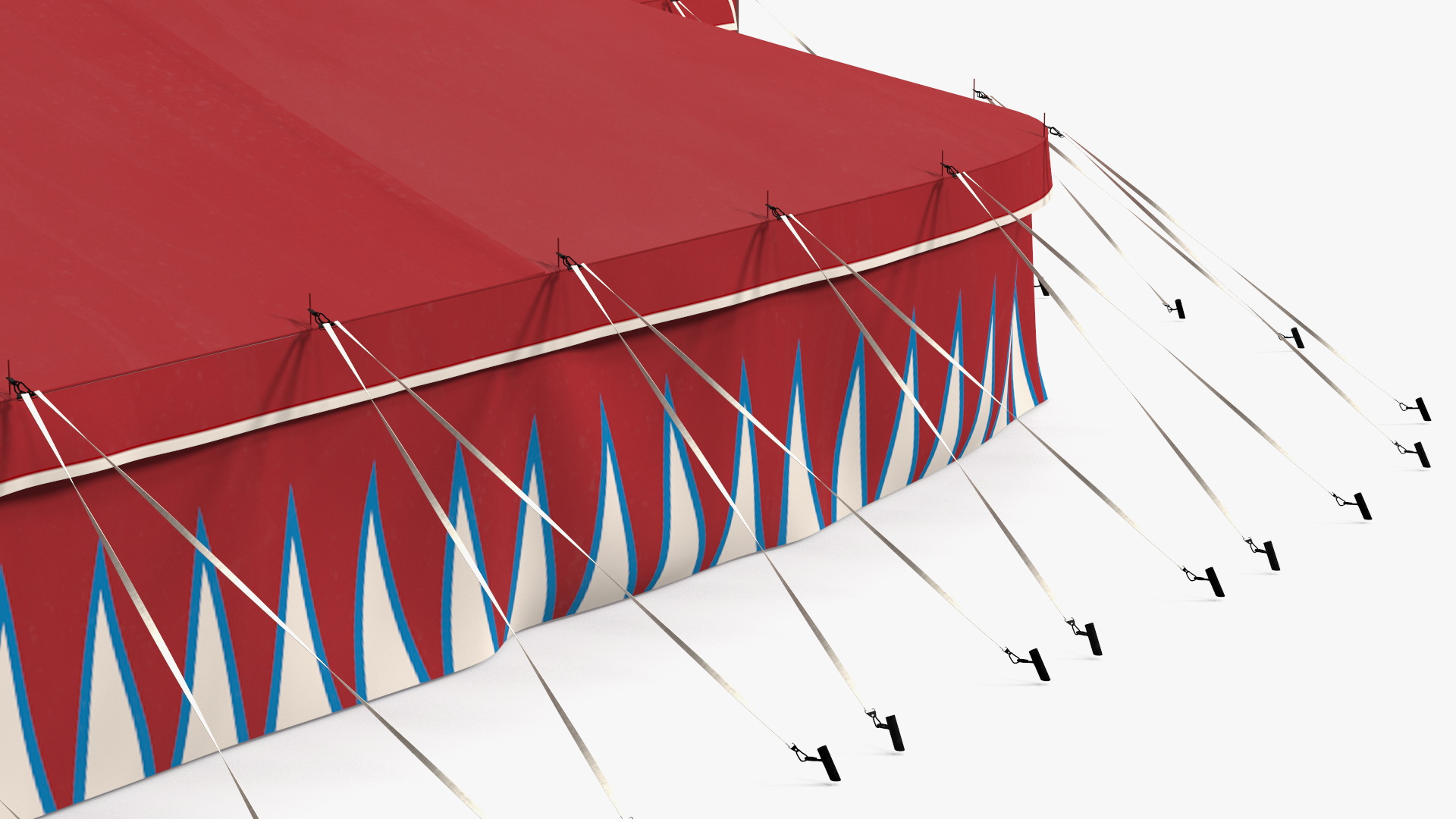 3D model Circus Tent Dark Red