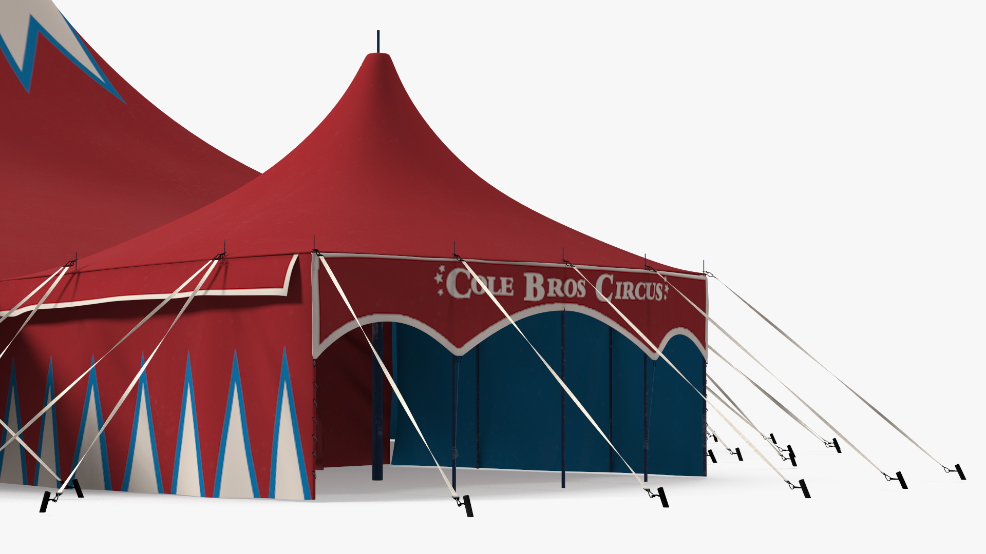 3D model Circus Tent Dark Red