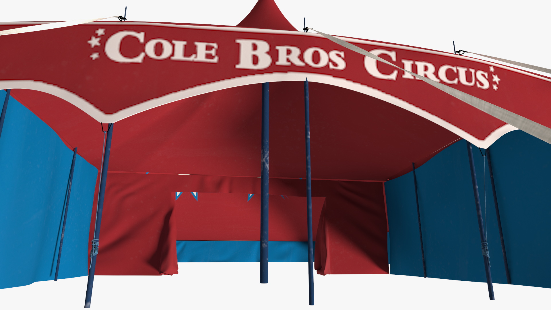 3D model Circus Tent Dark Red