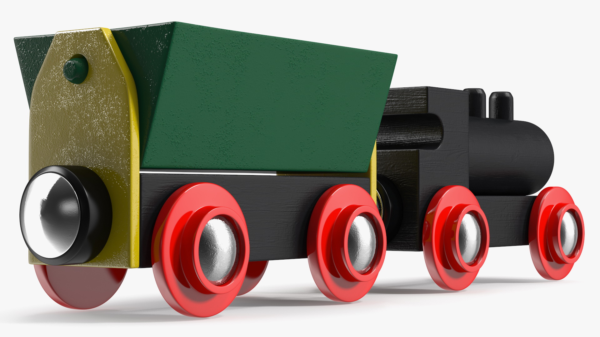 3D Wooden Toy Train 2 model