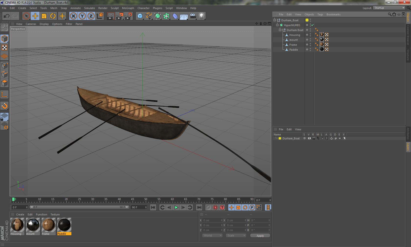 3D Durham Boat